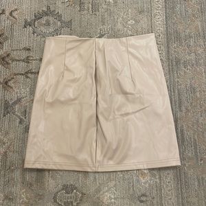 Small faux leather skirt